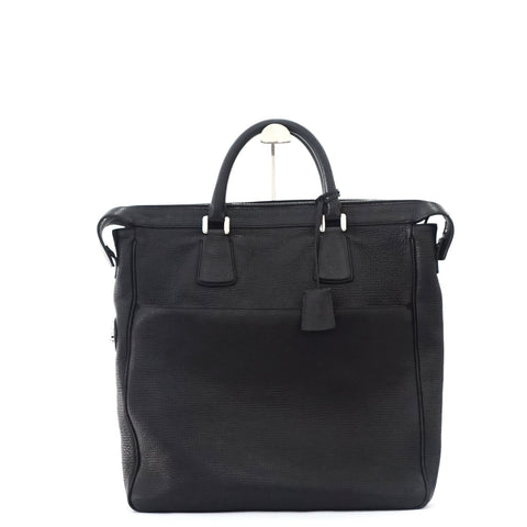 Bally Black Leather Mens Tote Bag