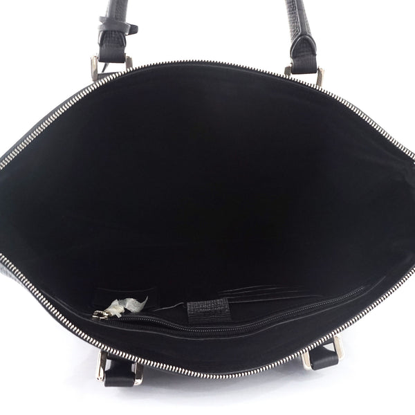 Bally Black Leather Mens Tote Bag