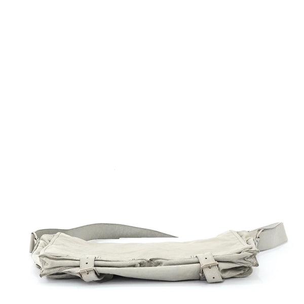 Balenciaga Soft Grey Lamb Leather Postman Bag