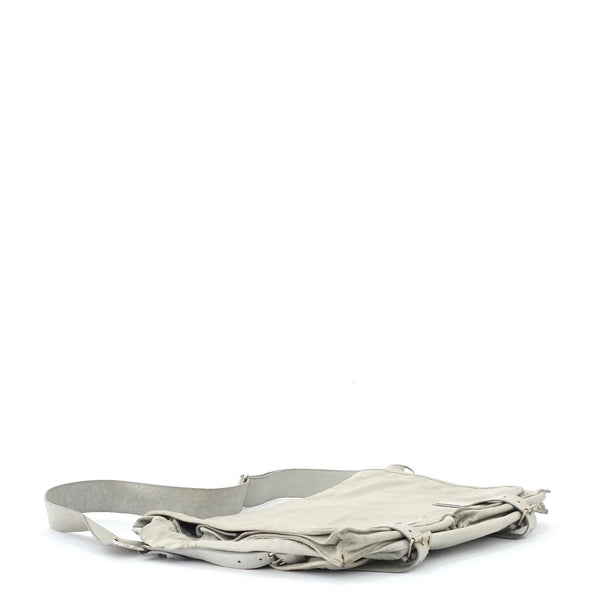 Balenciaga Soft Grey Lamb Leather Postman Bag