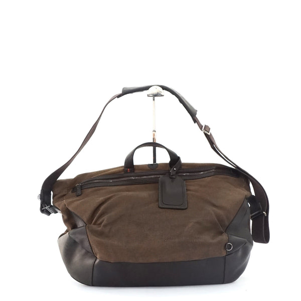Dunhill Brown Canvas Postman Bag