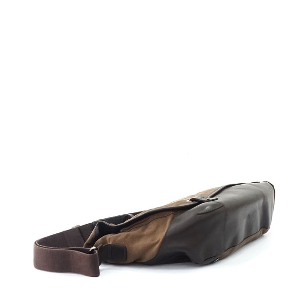 Dunhill Brown Canvas Postman Bag