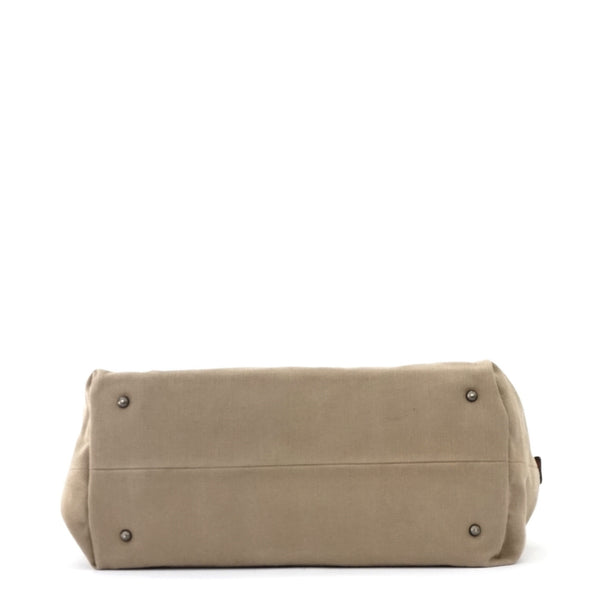 Bottega Veneta Canvas Beige Travel Bag