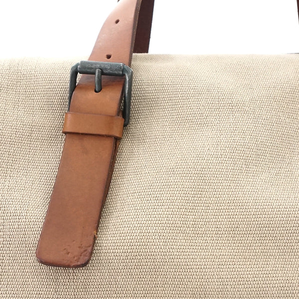 Bottega Veneta Canvas Beige Travel Bag