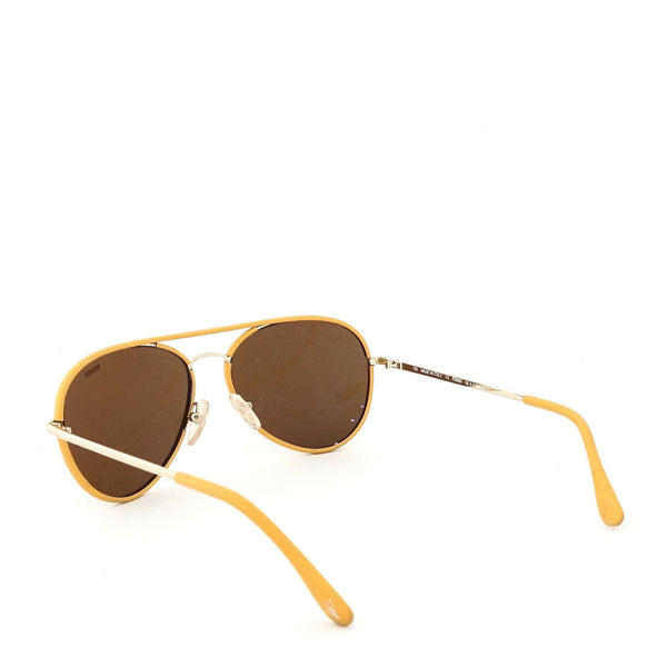 Fendi Maserati Yellow Frame Aviator Sunglasses