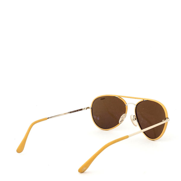 Fendi Maserati Yellow Frame Aviator Sunglasses