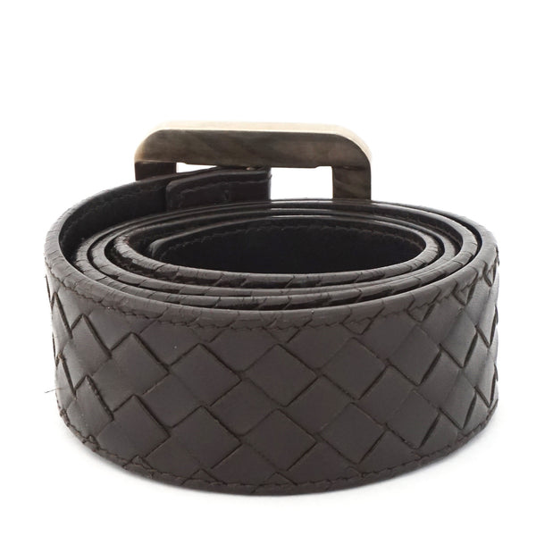Bottega Veneta Brown Wooven Belt