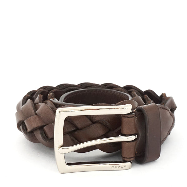 Coach Brown Wooven Belt