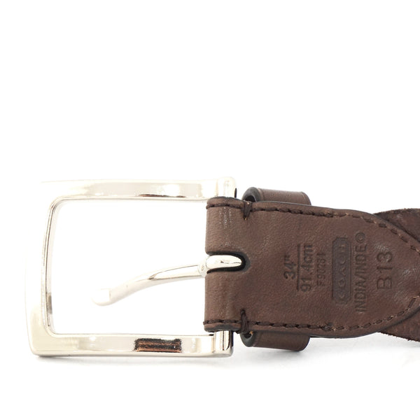 Coach Brown Wooven Belt