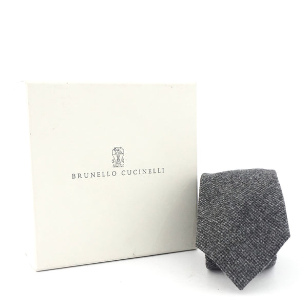 Brunelo Cucinelli Grey Skinny Tie