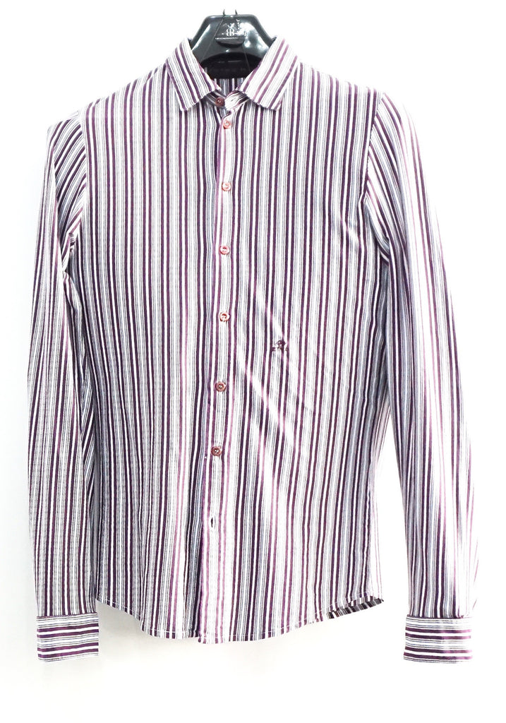 Etro Purple Stripe Long Sleeves Shirt