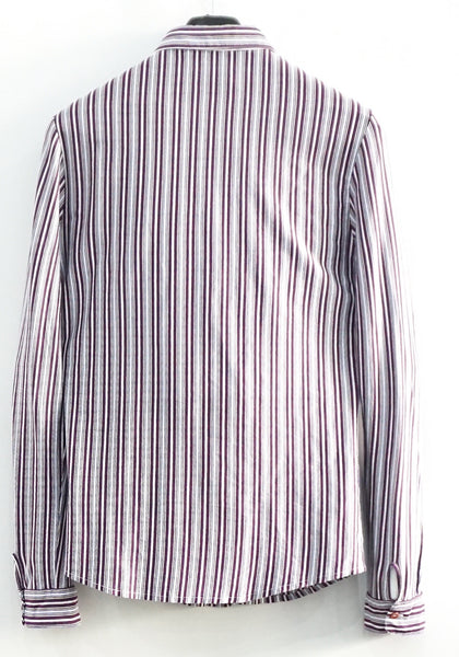Etro Purple Stripe Long Sleeves Shirt