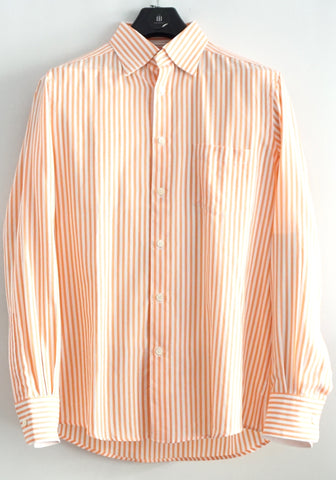 Ermenegildo Zegna Orange-White Stripe L